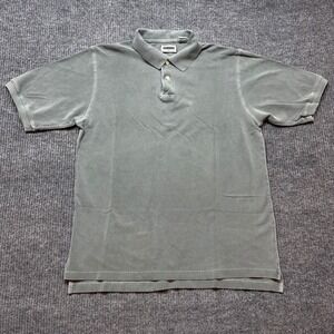 East Island Mens Medium Gray Cotton Pique Polo Shirt Short Sleeve Classic